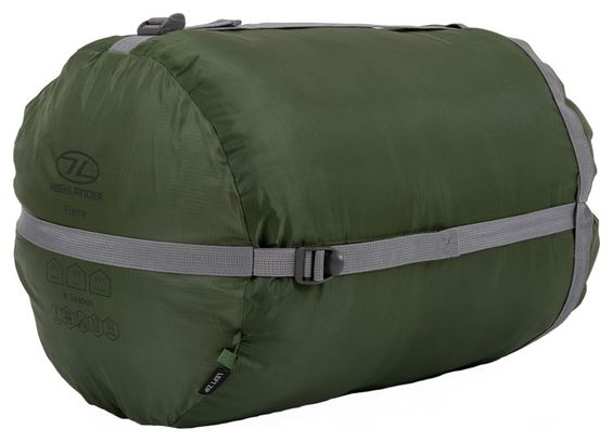 Sac de couchage momie Highlander Phoenix Flame 400-3/4 saisonnier-vert