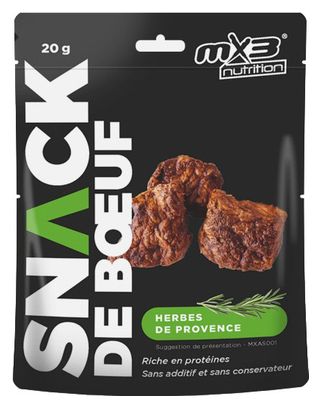 Gefriergetrockneter Snack MX3 Snack mit Rindfleisch / Kräuter der Provence 20g