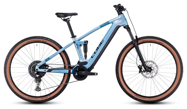 Cube Stereo Hybrid 120 Pro 625 Electric Full Suspension MTB Shimano Deore 12S 625 Wh 27.5'' Sage Metallic Blue 2023