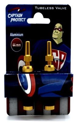 CAPTAIN PROTECT - Paire de valves Alu. 44 Mm - Or | Alltricks.fr