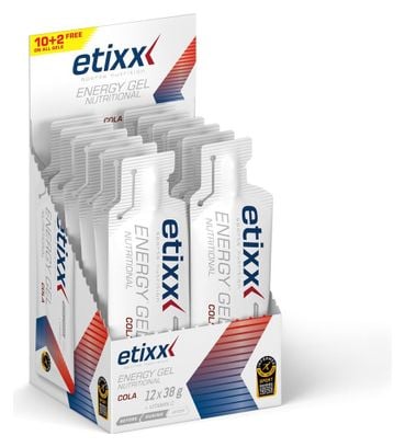 Etixx Gel énergétique nutritionnel Cola 12x38g