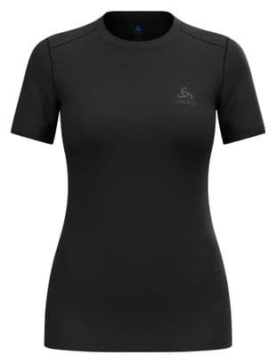 Camiseta técnica de mujer Odlo Merino 160 Natural Negra
