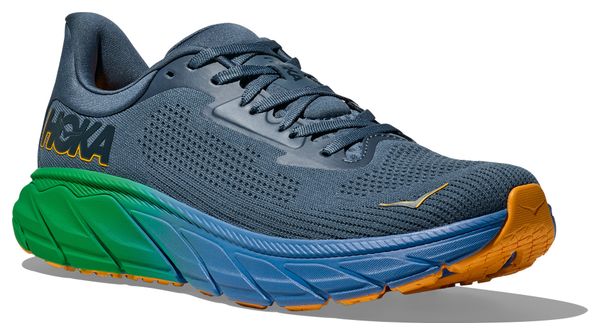 Hoka Arahi 7 Hardloopschoenen Blauw/Groen Heren