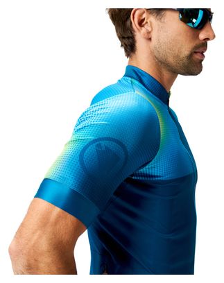 Maillot Manches Courtes Homme Endura FS260 Bitmap Bleu