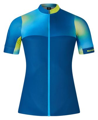 Maillot Manches Courtes Homme Endura FS260 Bitmap Bleu