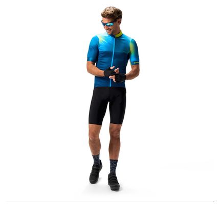 Maillot Manches Courtes Homme Endura FS260 Bitmap Bleu