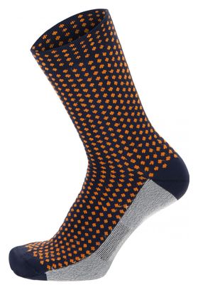 Santini Q-Skin Sfera Mid Socks Black / Orange