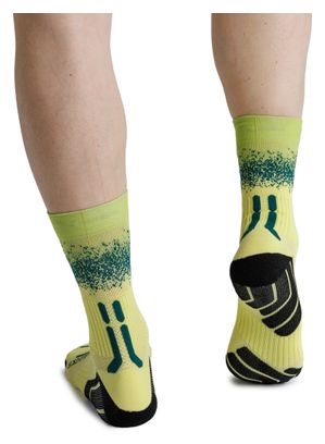 Chaussettes X-Socks Trailrun Terraskin Perform Crew Jaune/Vert