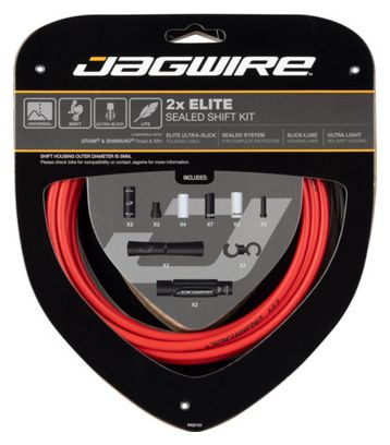 Jagwire 2x Elite Sealed Shift Kit Red