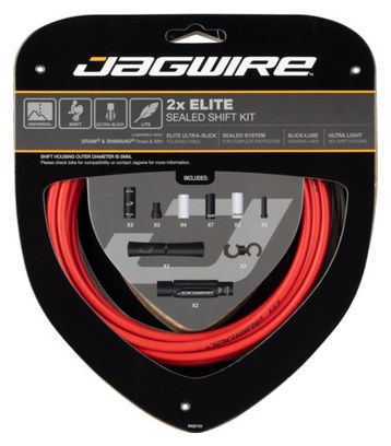 Jagwire 2x Elite Sealed Shift Kit Rot