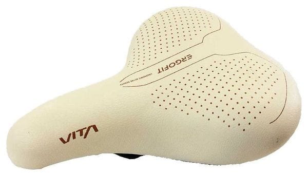 SELLE ERGOFIT Unisex BLANCHE 245mm / 200mm.