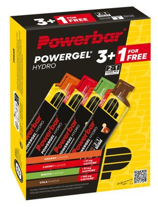 PowerBar Hydro Energy Gel Pack: Cherry/Cola/Mojito/Orange