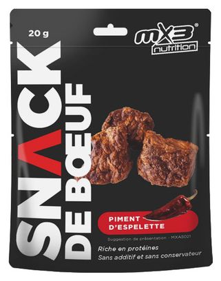 Gefriergetrockneter Snack MX3 Snack aus Rindfleisch / Piment d'Espelette 20g
