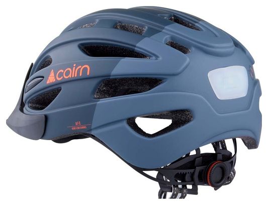 Cairn Fusion Led Usb Unisex Helmet Grey/Matte Blue