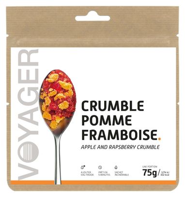 Repas Lyophilisé Voyager Crumble Pomme / Framboise 75g