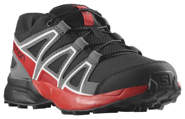 Zapatillas de senderismo para niños Salomon Speedcross Negro/Rojo