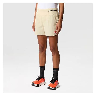 Short Femme The North Face Summit Pacesetter Run Beige