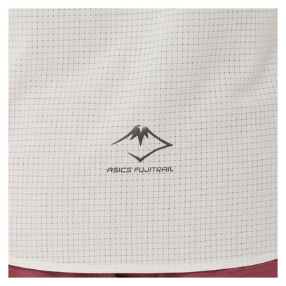 Asics Fujitrail Elite Graphic Women's Trail T-Shirt - White/Red