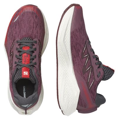 Zapatillas de running Salomon Aero Glide 4 rosa/rojo para mujer