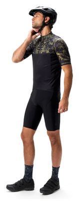 Maillot Manches Courtes Homme Endura FS260 Floral Noir
