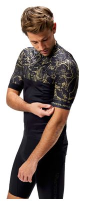 Maillot Manches Courtes Homme Endura FS260 Floral Noir