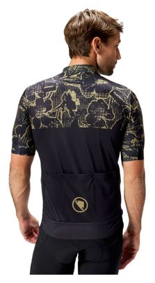 Maillot Manches Courtes Homme Endura FS260 Floral Noir