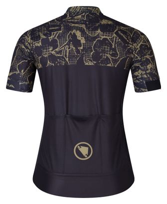 Maillot Manches Courtes Homme Endura FS260 Floral Noir