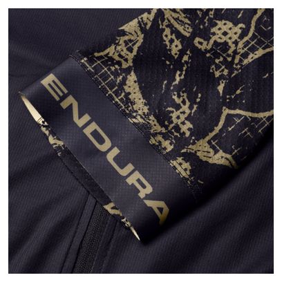 Maillot Manches Courtes Homme Endura FS260 Floral Noir