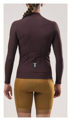 Maillot Manches Longues Femme LeBram Off-Road Mi-Saison Bordeaux