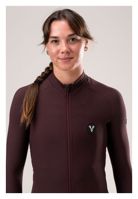 Maillot Manches Longues Femme LeBram Off-Road Mi-Saison Bordeaux