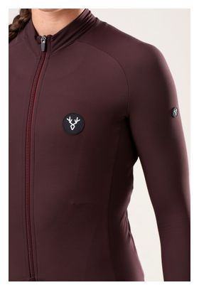 Maillot Manches Longues Femme LeBram Off-Road Mi-Saison Bordeaux
