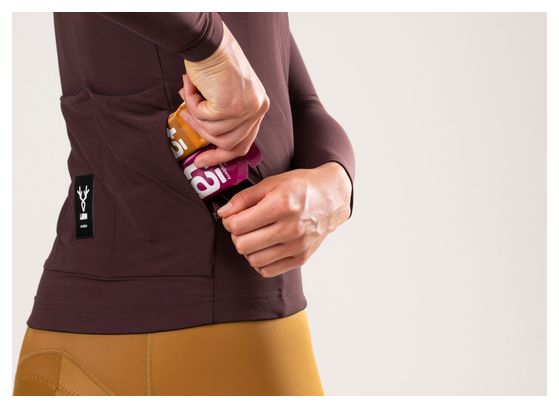 Maillot Manches Longues Femme LeBram Off-Road Mi-Saison Bordeaux