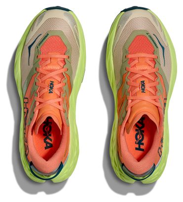 Zapatillas Trail Hoka Speedgoat 7 Naranja/Verde Mujer