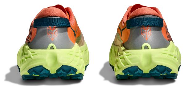 Zapatillas Trail Hoka Speedgoat 7 Naranja/Verde Mujer