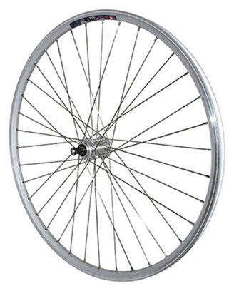 Roue Vtc 700X35 Arriere M240 Alu Renforce Moy Miche Magnum Argent Blocage Rl 6-7V.