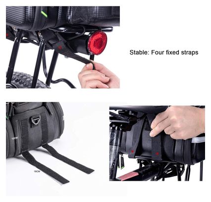 Sacoche de porte-bagages arrière extensible 10 à 35 L