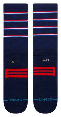 Paar Stance Independence Crew Socks Blauw