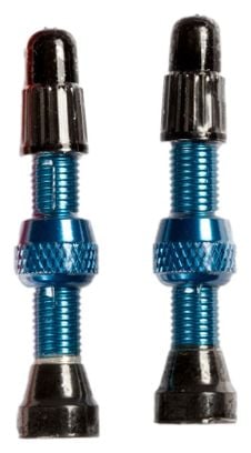 Pair of Stan's NoTubes Universal Presta 44mm Valves Blue