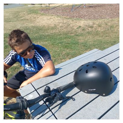 Casque de cyclisme pour enfants - Noir Mat