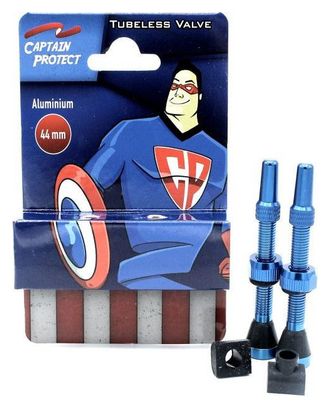 CAPTAIN PROTECT - Paire de valves Alu. 44 Mm - Bleu