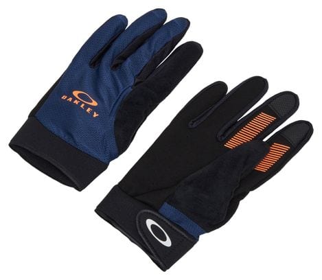 Oakley All Mountain MTB Long Gloves Blue/Orange