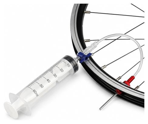 Velkyne Tubeless Flüssigkeits-Injektionskit Fahrrad Spritze 60 ml Werkzeug Ventil Presta Schrader