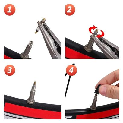 Velkyne Tubeless Flüssigkeits-Injektionskit Fahrrad Spritze 60 ml Werkzeug Ventil Presta Schrader