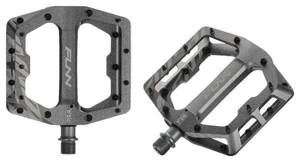 Pair of Funn Funndamental GRS Gray Flat Pedals