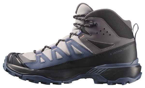 Salomon X Ultra 360 Mid GTX Women's Hiking Boots, Blue/Gray