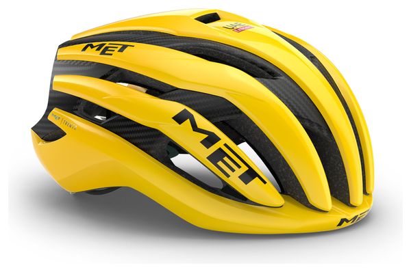 Casco de Carretera Met <p> <strong>Trenta 3 </strong> </p>K Carbon <p> <strong>Mips </strong> </p>Amarillo - Edición Limitada