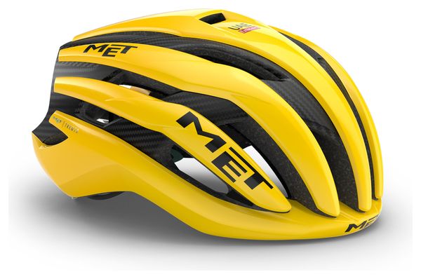 Met Trenta 3K Carbon Mips Yellow Road Helmet - Limited Edition