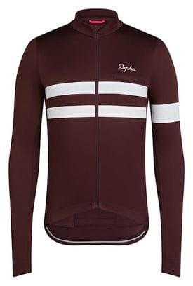 Rapha Brevet Jersey Bruin/Wit herenstrui met lange mouwen