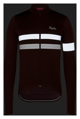 Rapha Brevet Jersey Bruin/Wit herenstrui met lange mouwen