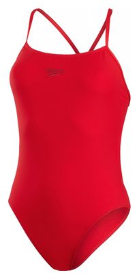 Women&#39;s Speedo Eco+ Thinstrap 1 Piece Swimsuit Red